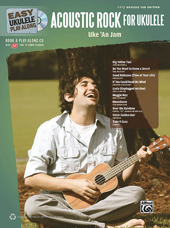 EASY UKULELE PLAY ALONG ACOUSTIC ROCK BK/CD