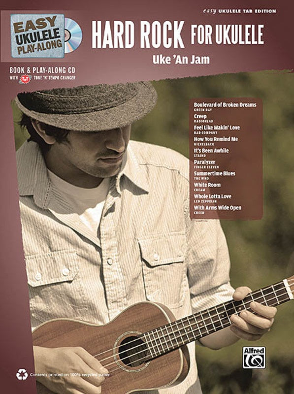 EASY UKULELE PLAY ALONG HARD ROCK BK/CD