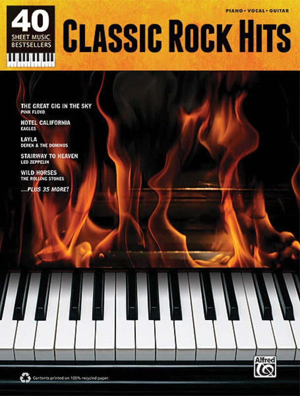 CLASSIC ROCK HITS 40 SHEET MUSIC BESTSELLERS PVG