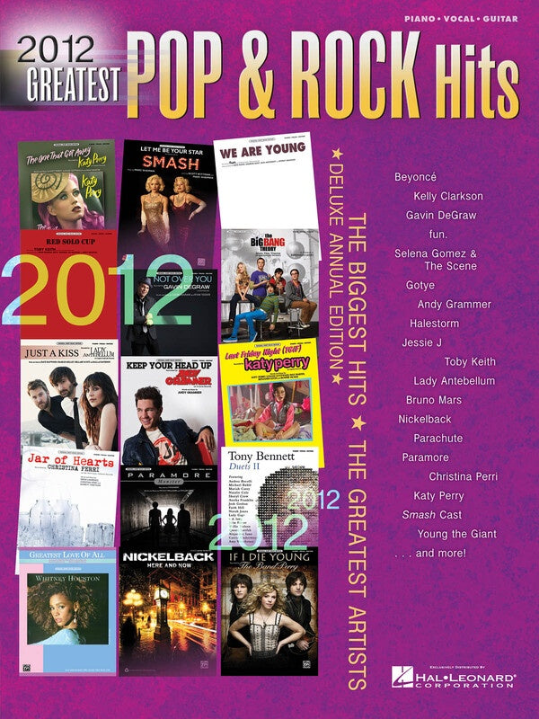 2012 GREATEST POP & ROCK HITS PVG