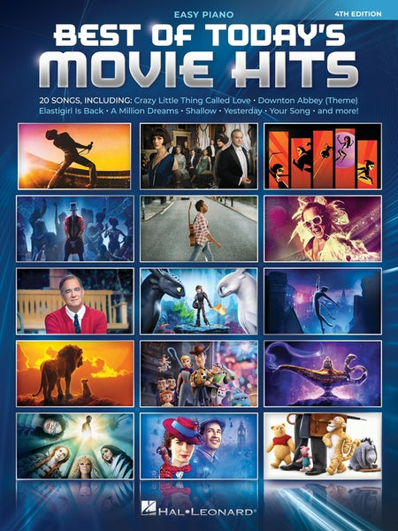 BEST OF TODAYS MOVIE HITS EASY PIANO 4TH EDITION