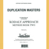 KODALY APPROACH II-TRANSPARENCIES