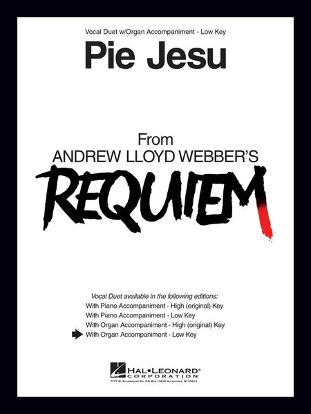 PIE JESU VOCAL DUET LOW VOICE/ORGAN