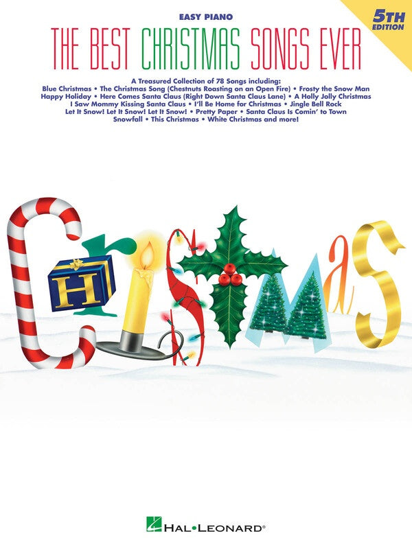 BEST CHRISTMAS SONGS EVER EASY PIANO 5TH EDITION