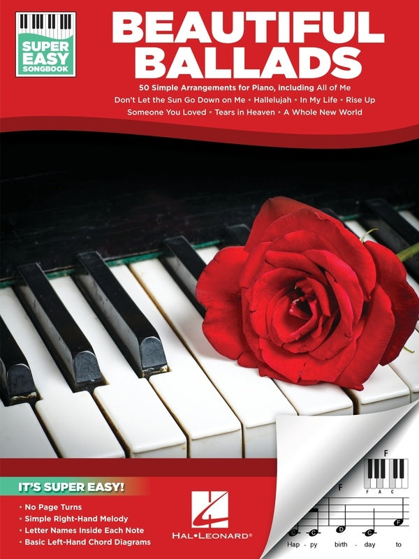 BEAUTIFUL BALLADS SUPER EASY SONGBOOK