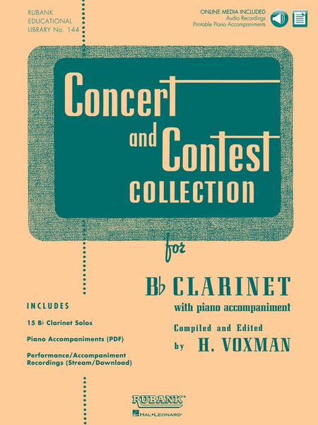 CONCERT AND CONTEST COLLECTION CLARINET BK/OLM