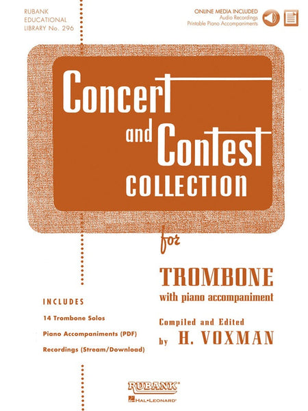 CONCERT AND CONTEST COLLECTION TROMBONE BK/CD