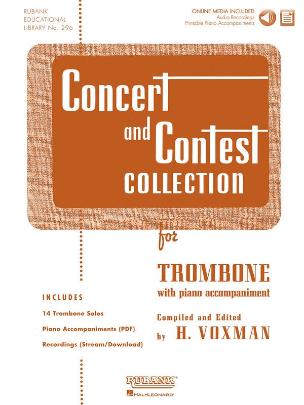 CONCERT AND CONTEST COLLECTION TROMBONE BK/CD