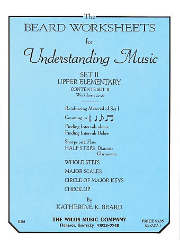 BEARD WORKSHEETS FOR UNDERSTANDING MUSIC SET TWO