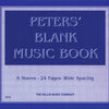 PETERS BLANK MUSIC BOOK (BLUE)