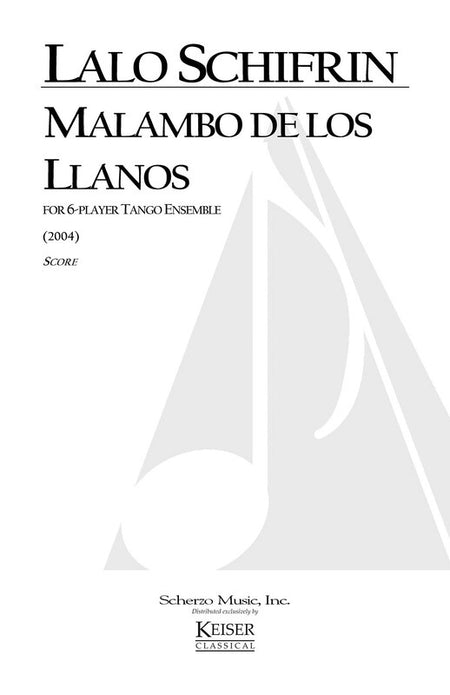 MALAMBO DE LOS LLANOS FOR 6 PLAYER TANGO ENSEMBLE SCORE