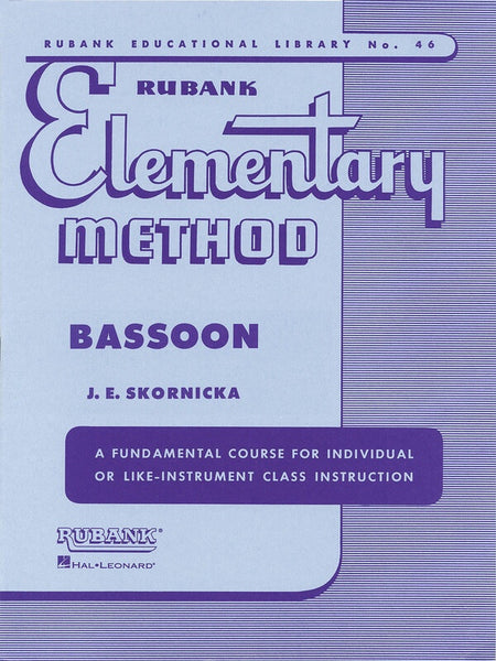 RUBANK ELEMENTARY METHOD BASSOON