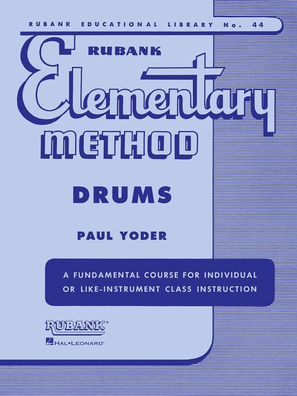 RUBANK ELEMENTARY METHOD DRUMS