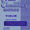 RUBANK ELEMENTARY METHOD VIOLIN