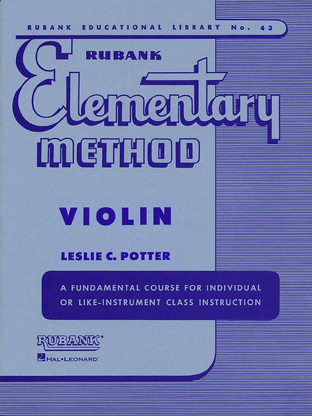 RUBANK ELEMENTARY METHOD VIOLIN
