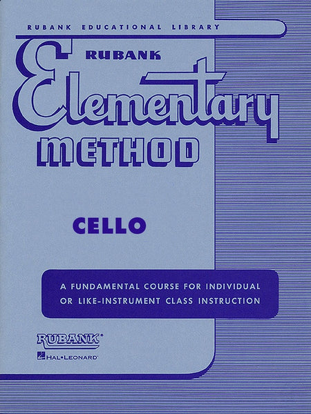 RUBANK ELEMENTARY METHOD CELLO