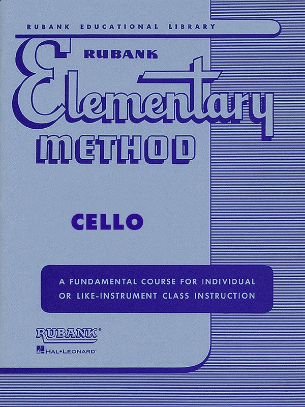 RUBANK ELEMENTARY METHOD CELLO
