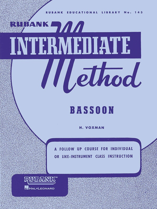 RUBANK INTERMEDIATE METHOD BASSOON