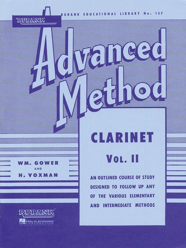 RUBANK ADVANCED METHOD CLARINET VOL 2