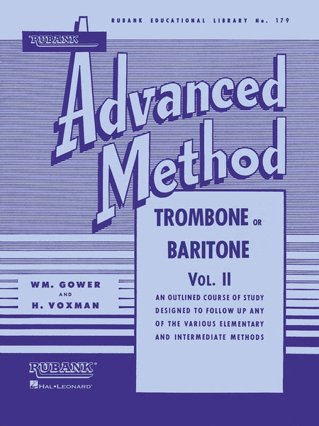 RUBANK ADVANCED METHOD TROMBONE VOL 2