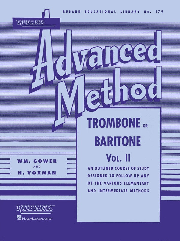 RUBANK ADVANCED METHOD TROMBONE VOL 2
