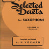 SELECTED DUETS VOL 2 SAXOPHONE ADVANCED