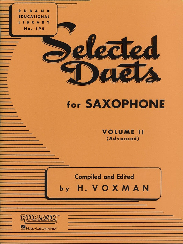 SELECTED DUETS VOL 2 SAXOPHONE ADVANCED