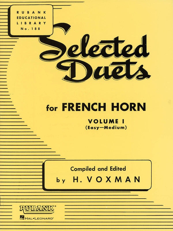 SELECTED DUETS FRENCH HORN VOL 1 EASY/MEDIUM
