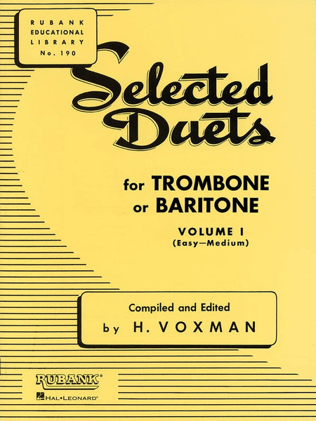 SELECTED DUETS VOL 1 TROMBONE EASY/MEDIUM