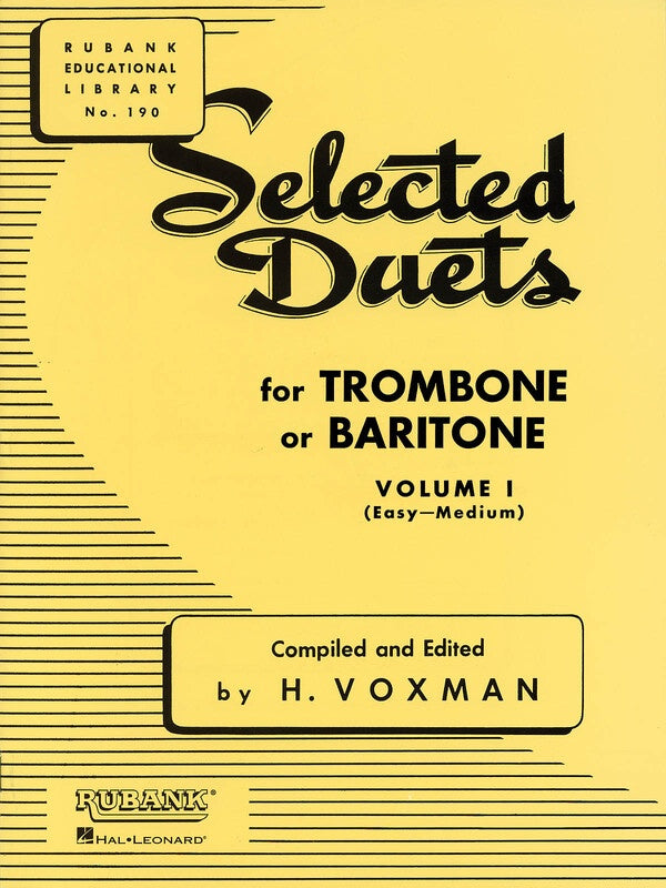 SELECTED DUETS VOL 1 TROMBONE EASY/MEDIUM
