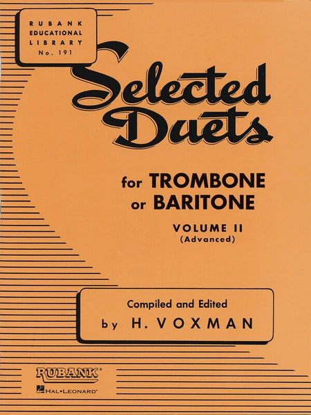 SELECTED DUETS VOL 2 TROMBONE ADVANCED