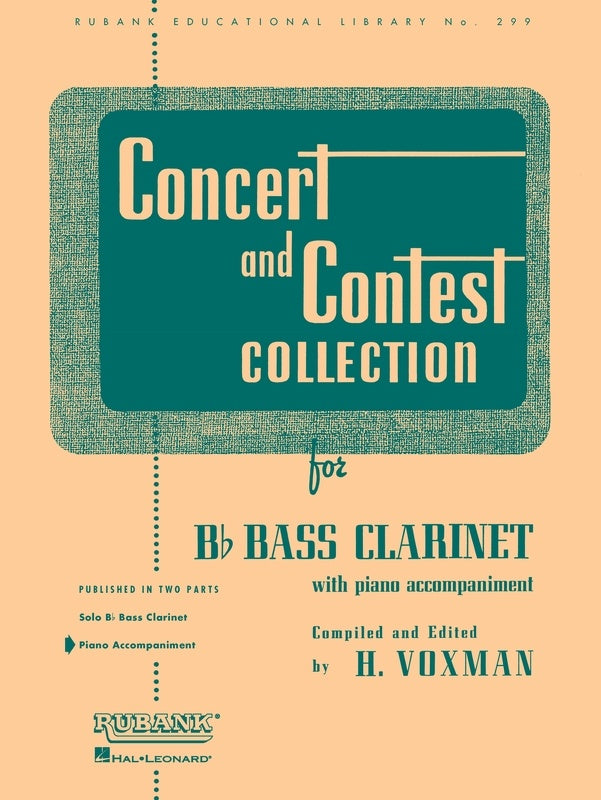 CONCERT AND CONTEST BASS CLARINET PIANO ACCOMPANIMENT