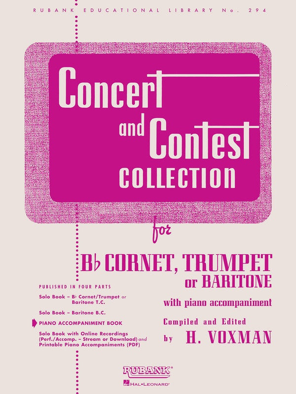 CONCERT AND CONTEST TRUMPET PIANO ACCOMPANIMENT