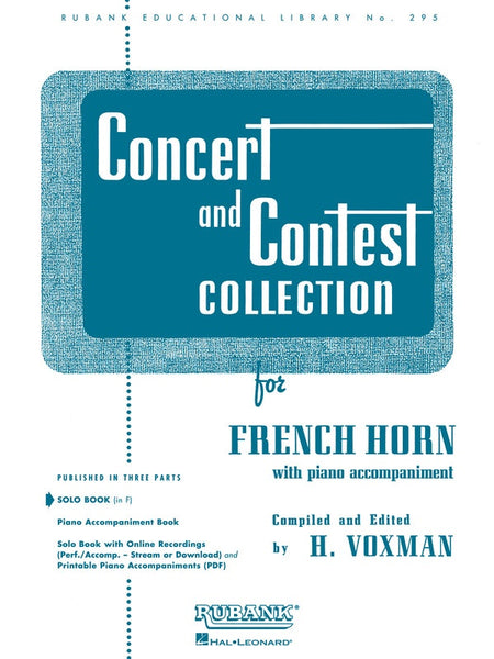 CONCERT AND CONTEST COLLECTION FRENCH HORN SOLO PART