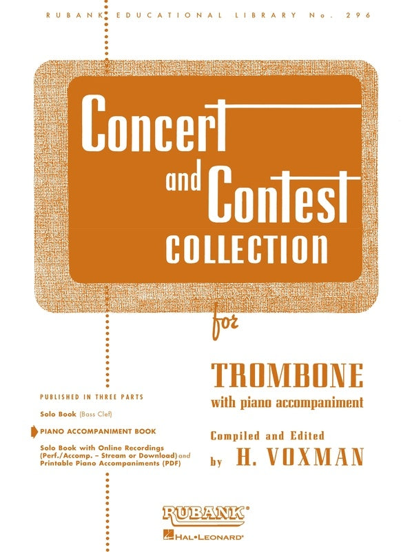 CONCERT AND CONTEST TROMBONE PIANO ACCOMPANIMENT