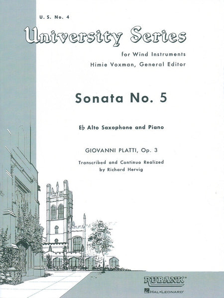 PLATTI - SONATA NO 5 ALTO SAX/PIANO
