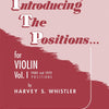 INTRODUCING THE POSITIONS FOR VIOLIN BK 1