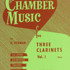 CHAMBER MUSIC FOR 3 CLARINETS VOL 1