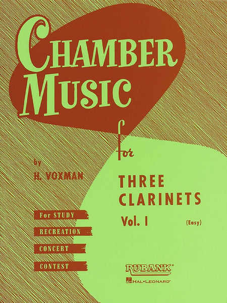 CHAMBER MUSIC FOR 3 CLARINETS VOL 1