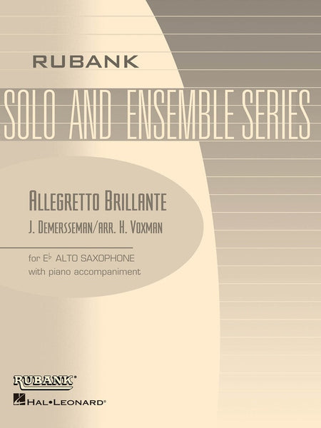 DEMERSSEMAN - ALLEGRETTO BRILLANTE OP 46 ALTO SAX/PIANO