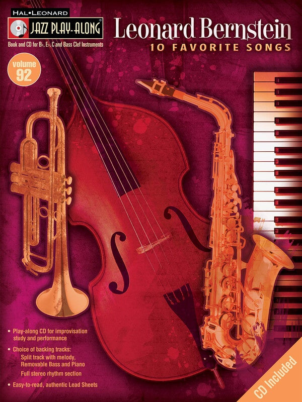 LEONARD BERNSTEIN JAZZ PLAY ALONG BK/CD V92