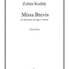 MISSA BREVIS CHORAL SCORE CHORUS PARTS ONLY