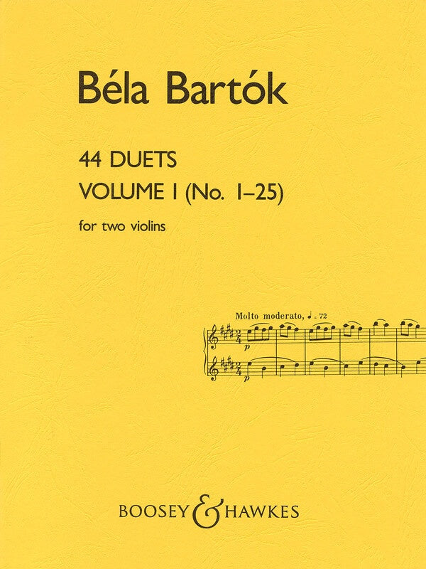 BARTOK - 44 VIOLIN DUETS VOL 1