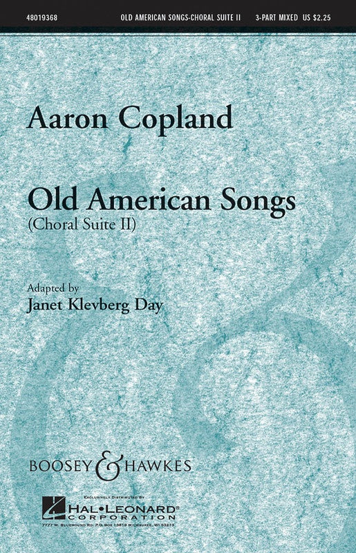 OLD AMERICAN SONGS (CHORAL SUITE II) 3PT MIXED