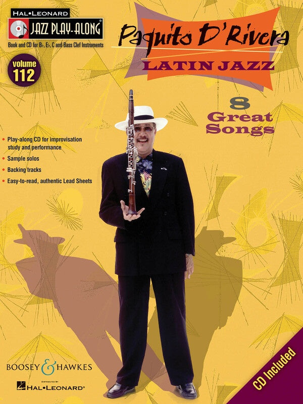 PAQUITO DRIVERA LATIN JAZZ PLAY ALONG BK/CD V112
