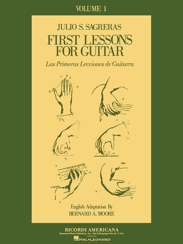 SAGRERAS - FIRST LESSONS FOR GUITAR VOL 1