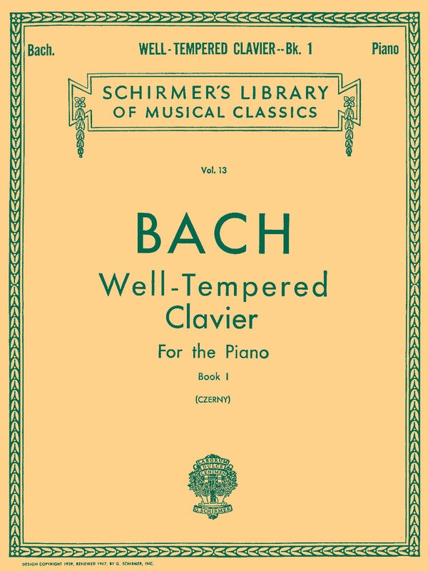 BACH - PRELUDES AND FUGUES BK 1 ED CZERNY