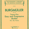 BURGMULLER - 25 STUDIES OP 100 FOR PIANO