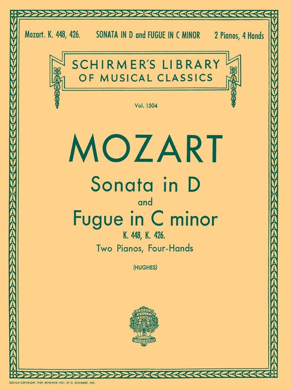 MOZART - SONATA K 488 & FUGUE K426 2P4H