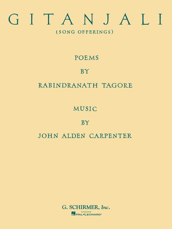CARPENTER - GITANJALI (SONG OFFERINGS) FOR VOICE/PIANO